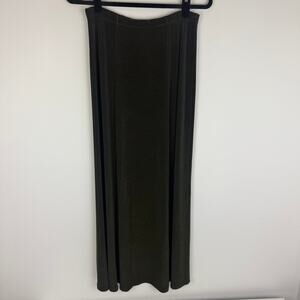 Vintage Picadily Fashions Womens Whimisgoth Long Maxi Dark Green Skirt Medium
